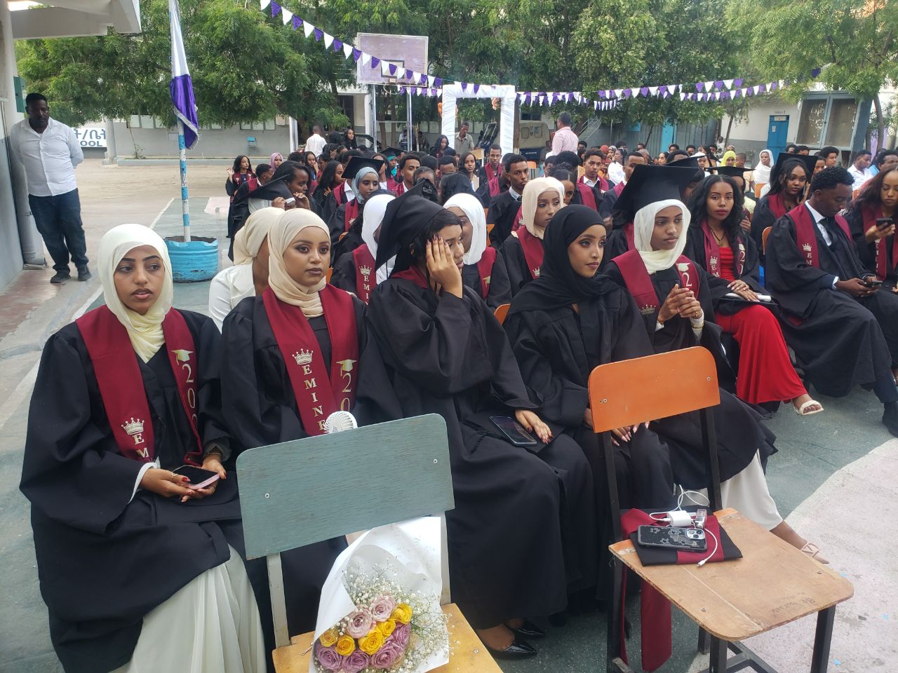 Grade 12 graduation ceremony crowd